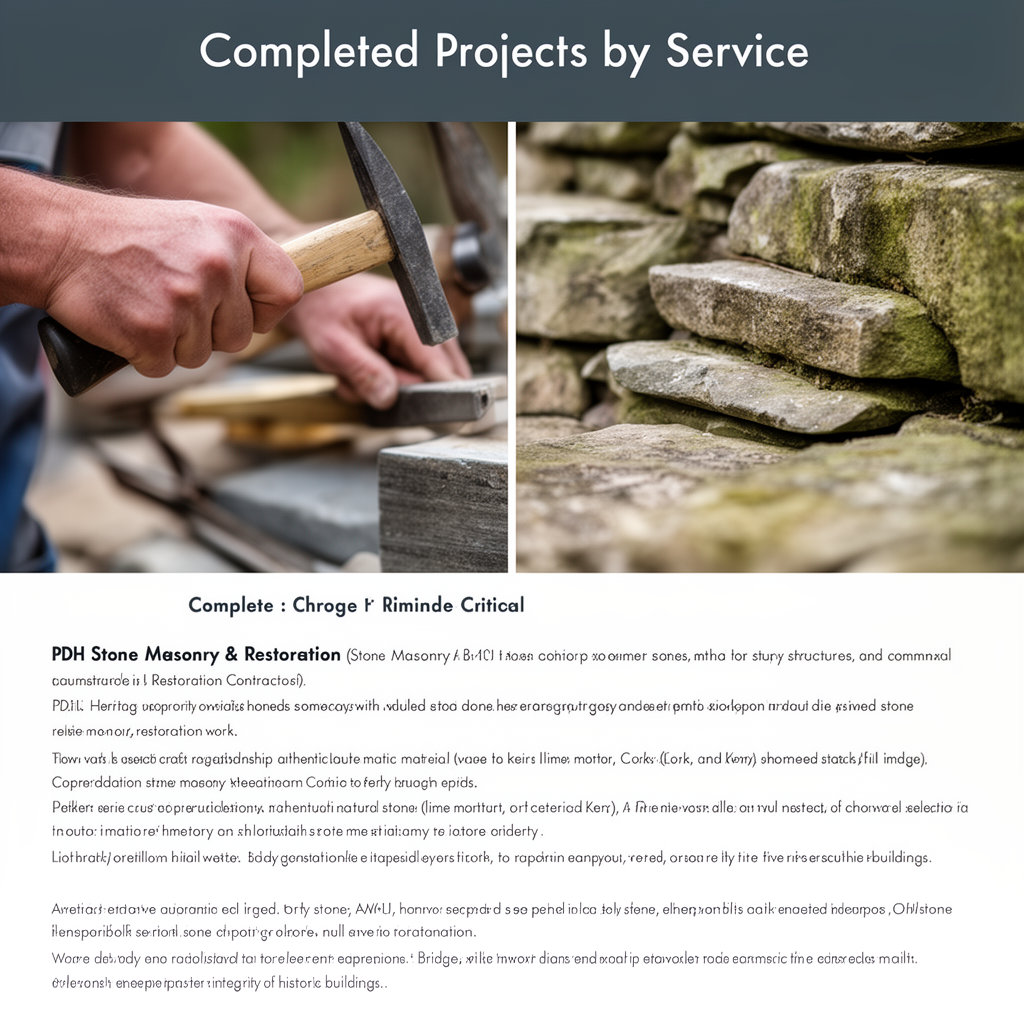 PDH Stone Masonry & Restoration dry stone walling project - traditional stacked stone wall restoration in Co. Limerick