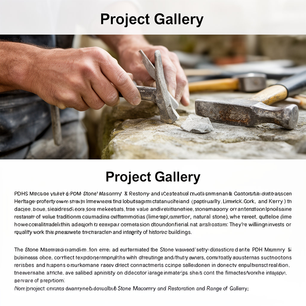 PDH Stone Masonry & Restoration completed restoration project showcasing expert craftsmanship and heritage stone work