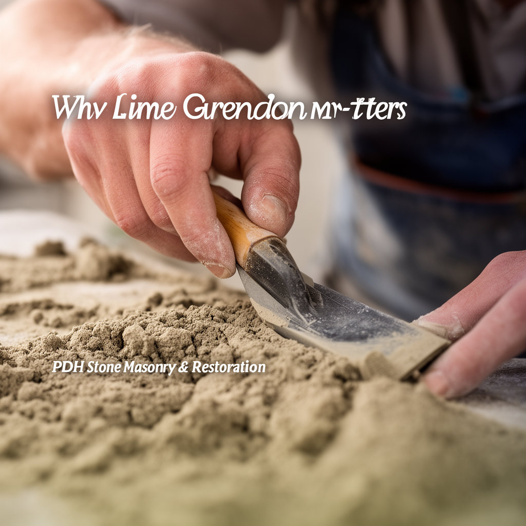 PDH Stone Masonry & Restoration lime mortar restoration work on heritage building stonework